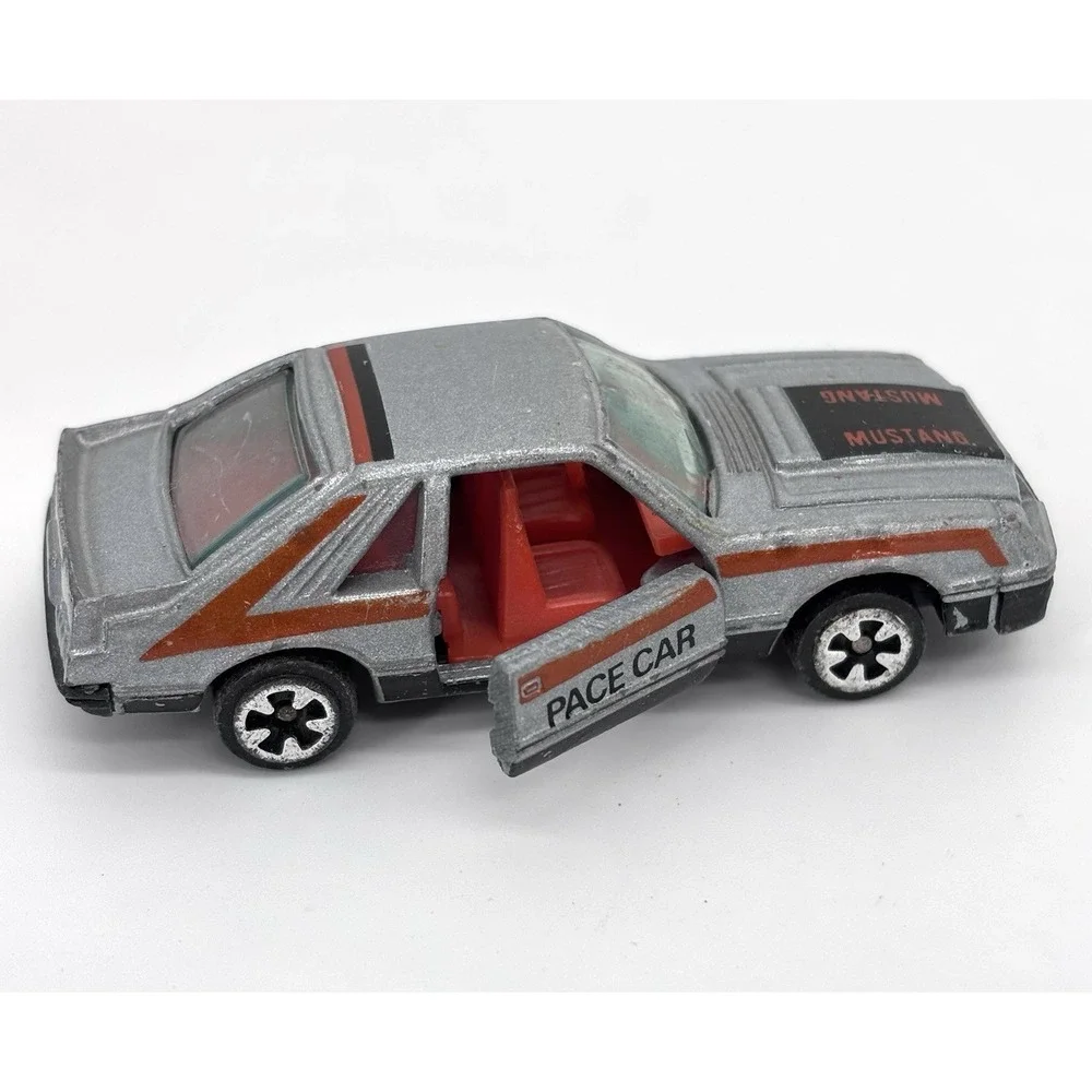 Vintage 1981 Kidco Ford Mustang Pace Car Diecast Opening Door Made Macao